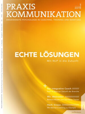 cover image of Praxis Kommunikation 5/2016 Einzelheft